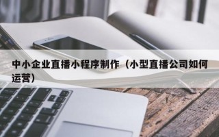 禹城中小企业直播小程序制作（小型直播公司如何运营）